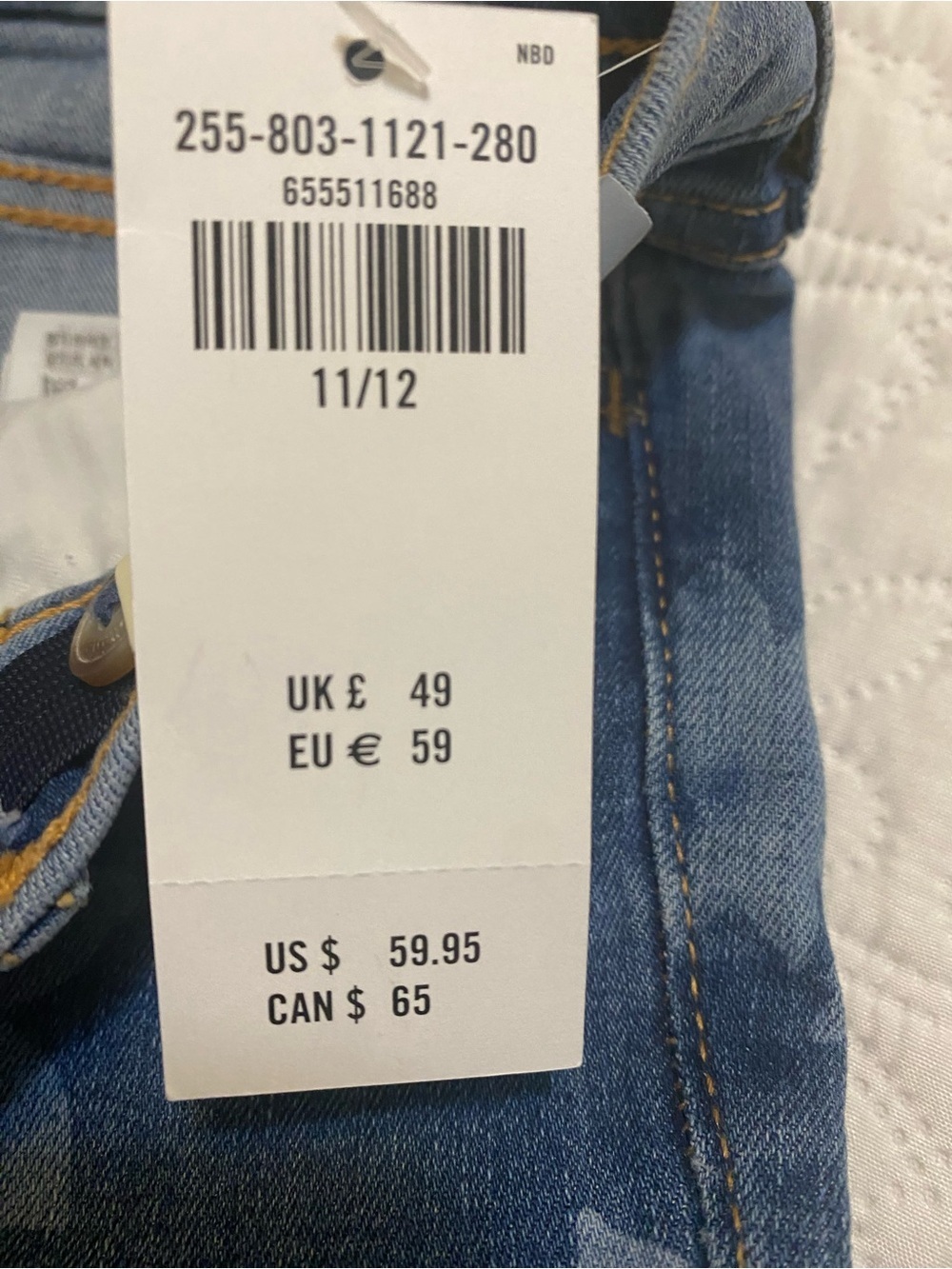 abercrombie kids Blue Floral Flare Jeans - Picture 5 of 5